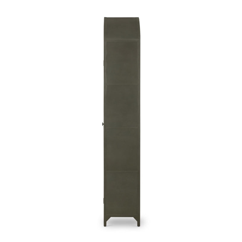 Belmont Cabinet Gunmetal Side View Four Hands