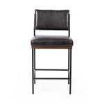 Benton Counter Stool Sonoma Black Front Facing View 109318-014