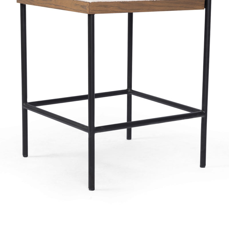 Benton Counter Stool Black Iron Legs 109318-012