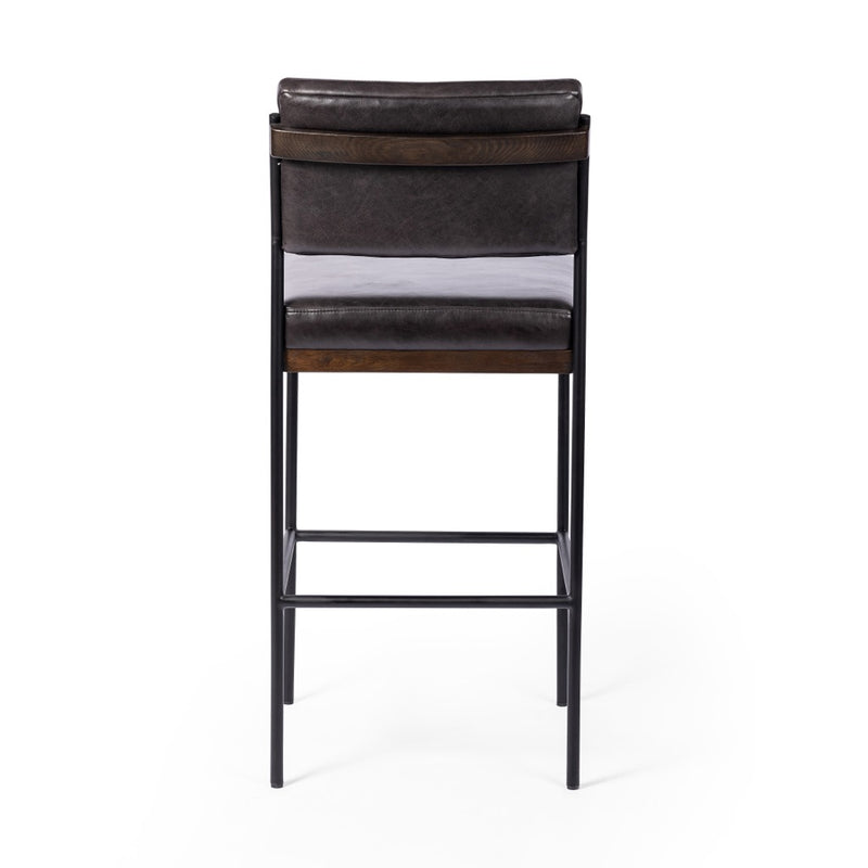 Benton Bar Stool Sonoma Black Back View 109318-013