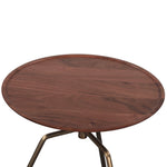 Home Trends & Design Bijou Side Table Dark Sienna Tabletop