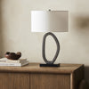 Bingley Table Lamp Slate Aluminium Staged View Four Hands