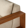 Four Hands Branford Outdoor Sofa Ellor Beige Teak Armrest