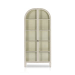 Four Hands Breya Cabinet Cream Powder Coat Front Facing View