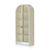 Breya Cabinet Cream Powder Coat Angled View Four Hands