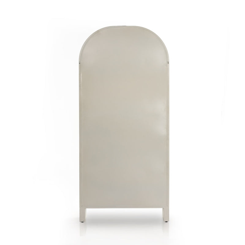 Breya Cabinet Cream Powder Coat Back View Four Hands