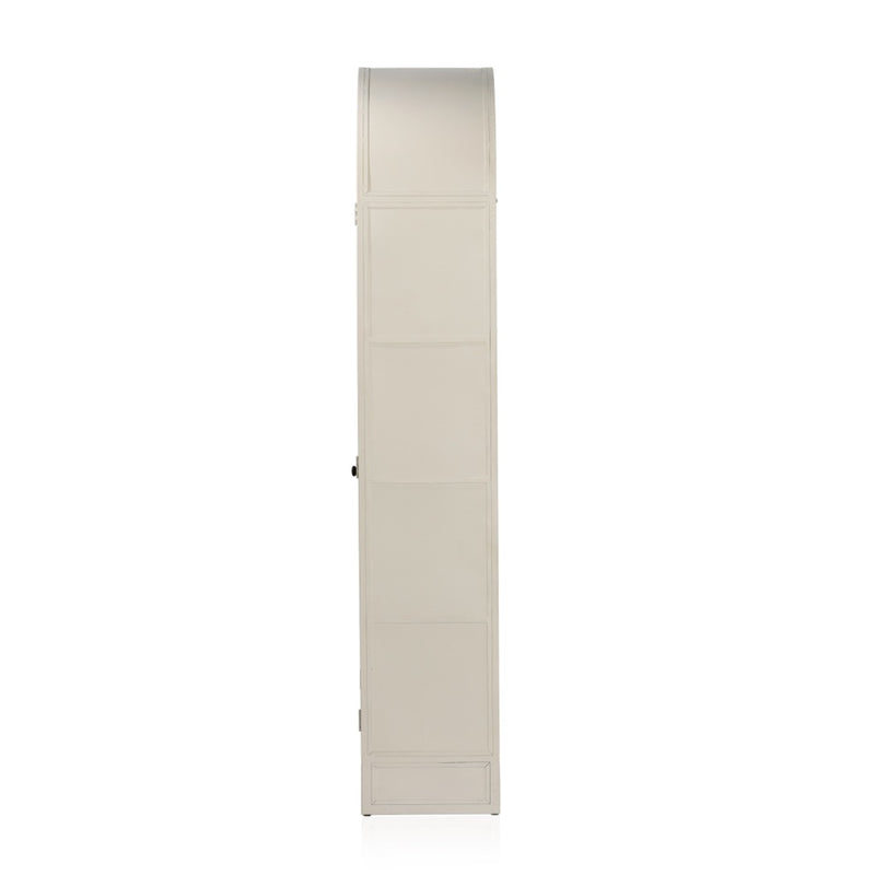 Breya Cabinet Cream Powder Coat Side View 226709-002