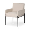 Brickel Dining Armchair 235171-005 front side angle