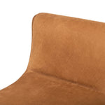 Bridgette Chair Nubuck Cognac Top Grain Leather Backrest Four Hands