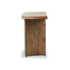 Brinton Console Table Rustic Oak Veneer Side View Four Hands