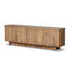 Brinton Sideboard Rustic Oak Veneer Angled View Four Hands