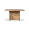 Four Hands Brinton Square Dining Table Rustic Oak Veneer Side View