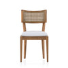 Four Hands Britt Outdoor Dining Chair Stinson White Front Facing View