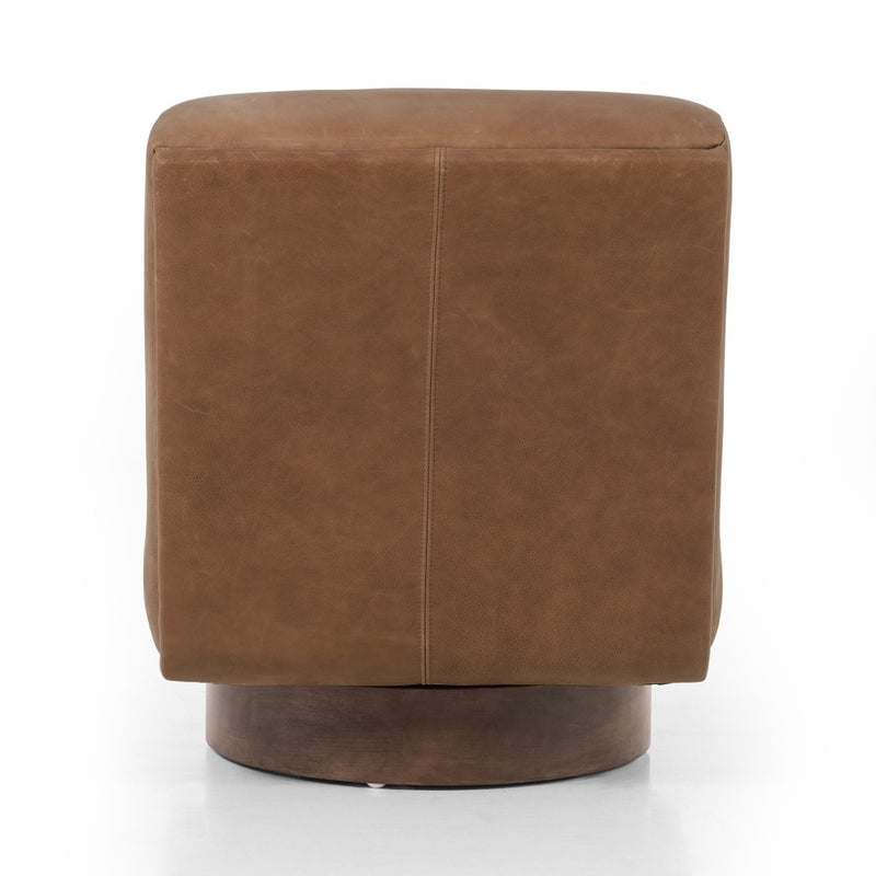 Bronwyn Swivel Chair Palermo Cognac Back View 225264-003