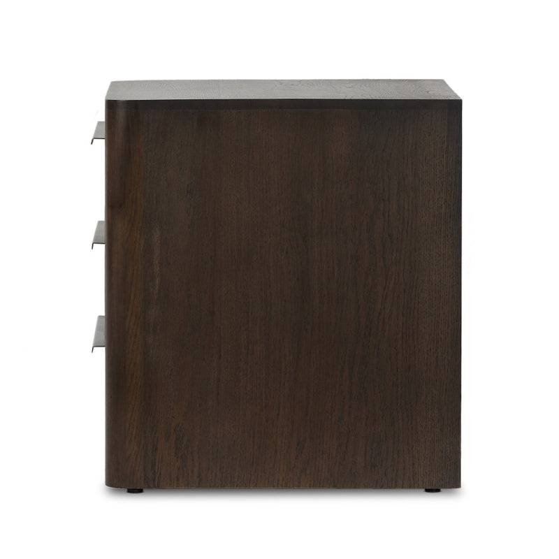 Bruce Nightstand Espresso Oak Side View 243280-001