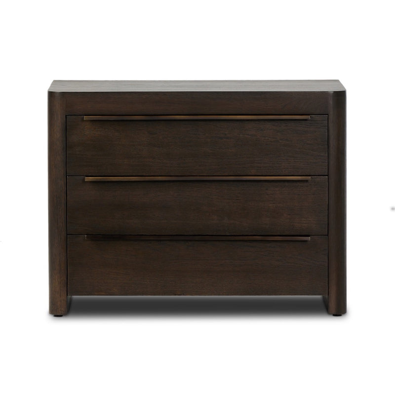 Bruce Nightstand Espresso Oak Front Facing View 243280-001