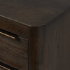 Four Hands Bruce Nightstand Espresso Oak Rounded Corner Detail