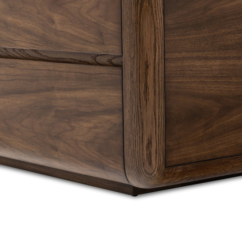 Brynn Dresser Dark Walnut Veneer Rounded Edge 242182-001