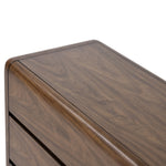 Brynn Dresser Dark Walnut Veneer Rounded Top View 242182-001