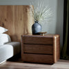 Brynn Nightstand Dark Walnut Veneer Staged View Four Hands