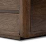 Brynn Nightstand Dark Walnut Veneer Rounded Edges 242184-001