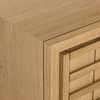 Buddy 3-Door Oak Buffet Natural Top Left Corner Detail CH-1001681-VN13-FN-ST-BF-NT-OS