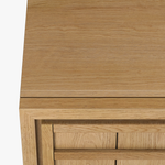 Buddy Oak Nightstand Natural Oak Wood Top View Co.House Designs