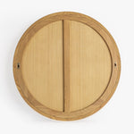 Co.House Designs Buddy Round Oak Mirror Natural Back View