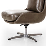 Burbank Desk Chair Deacon Wolf Aluminum Base Four Hands