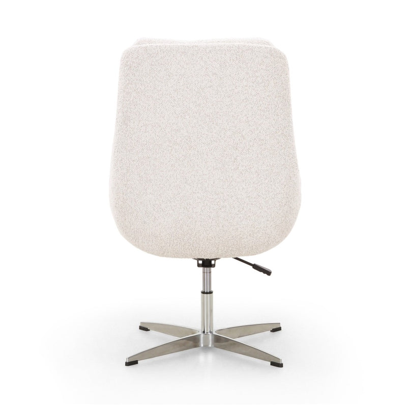 Burbank Desk Chair Sheldon Ivory Back View Four Hands