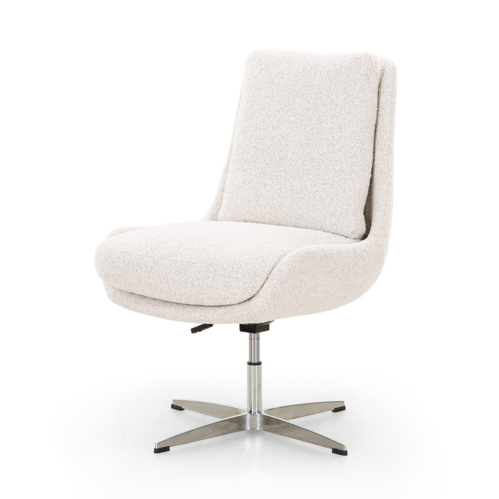 Burbank Desk Chair Sheldon Ivory Angled View 239916-001