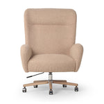 Four Hands Cade Desk Chair Sheepskin Camel Front Facing View