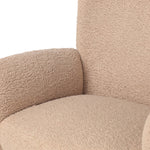 Cade Desk Chair Sheepskin Camel Boucle Fabric Seating 238206-005