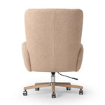 Cade Desk Chair Sheepskin Camel Back View Four Hands