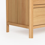 Cali 6 Drawer Oak Dresser Natural Legs Co.House Designs