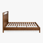 Co.House Designs Cali Oak Bed Walnut Side View