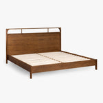 Co.House Designs Cali Oak Bed Walnut Angled View