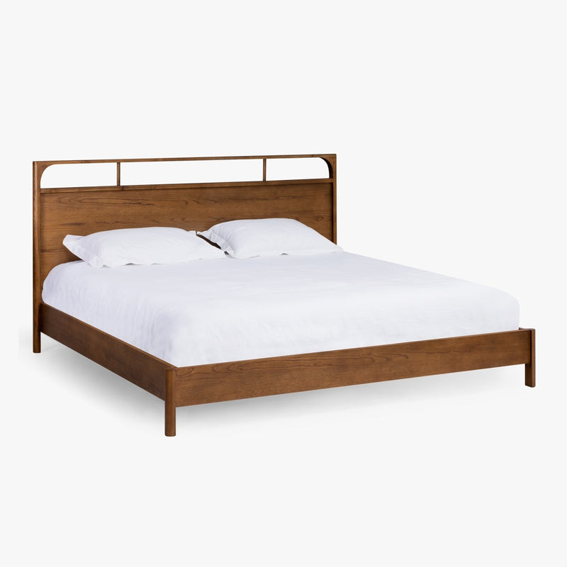 Cali Oak Bed Walnut Angled View CH-1002014-VN13-FN-BD-BD-WT-QN