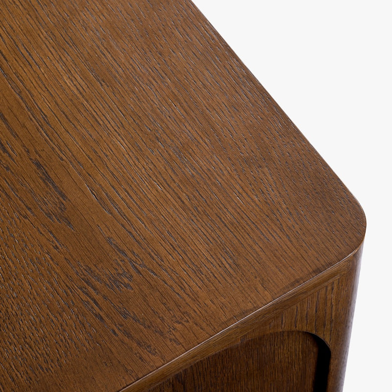 Cali Oak Nightstand Walnut Top Detail Co.House Designs