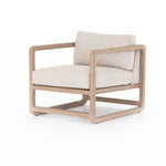 Callan Outdoor Chair Faye Sand Angled View Four Hands