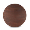 Cambridge Round Dining Table Walnut Mango Wood Top View FCM-RD60WN