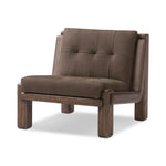 Camilo Chair Nubuck Cigar Angled View Four Hands