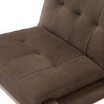 Camilo Chair Nubuck Cigar Leather Tufted Seating 242121-001