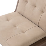 Four Hands Camilo Chair Nubuck Nude Leather Tufted Seating