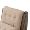 Camilo Chair Nubuck Nude Velvety Leather Backrest Four Hands