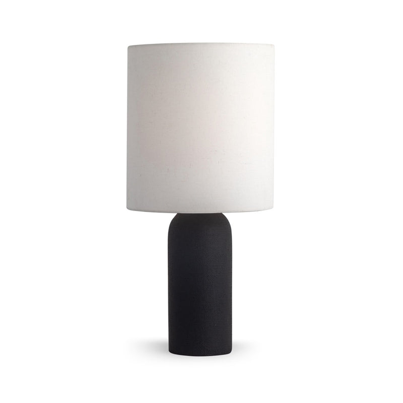 Canvas Table Lamp Black Front Facing View Co.House Designs