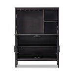 Caprice Bar Cabinet 109084-004 open cabinet view 