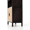 Caprice Bookshelf Black Wash Mango Acacia Wood Side Panel Four Hands