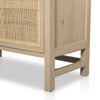 Caprice Wide Bookshelf Natural Mango Legs Detail 234775-002