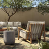 Cardiff Outdoor Chair Faye Sand Staged View 233646-015